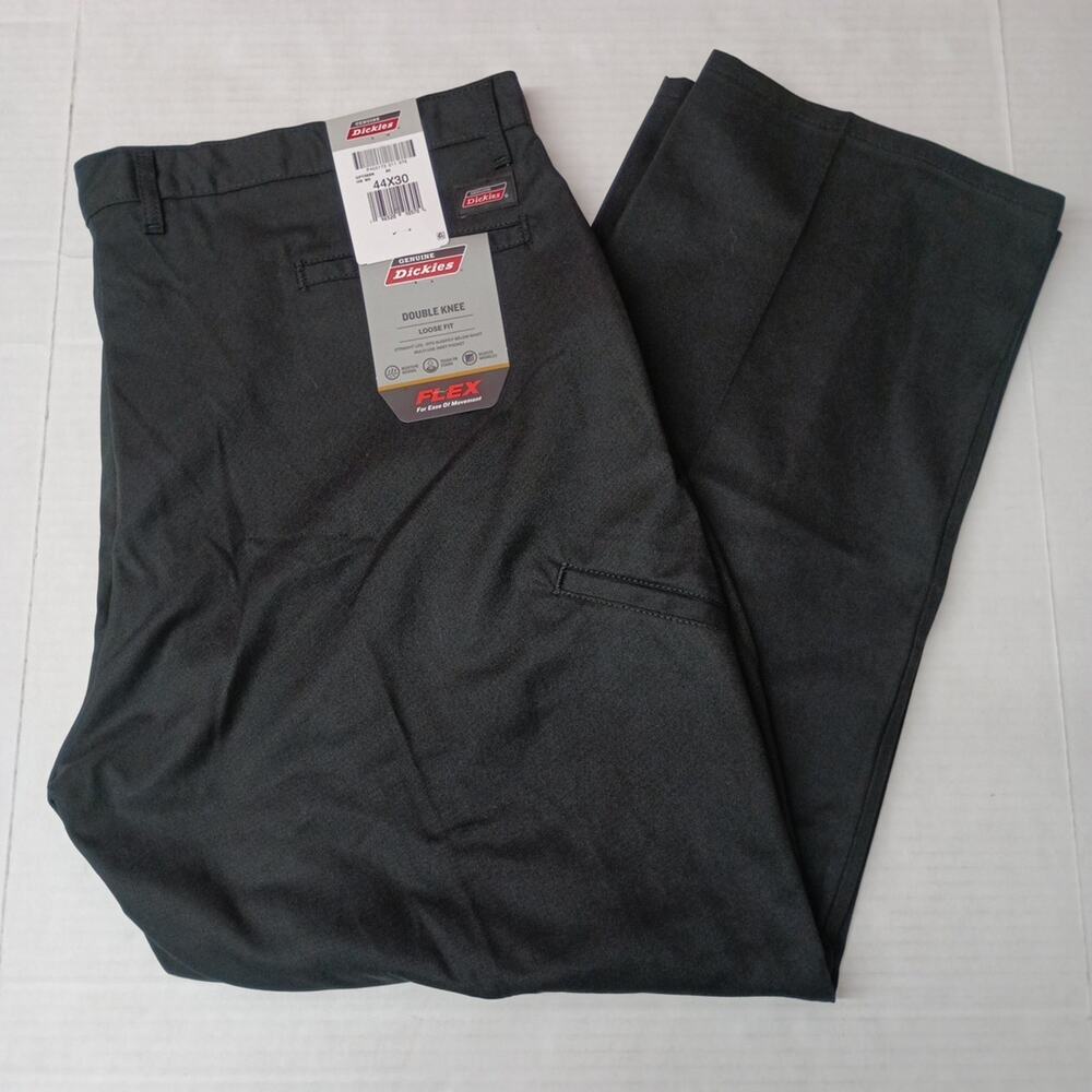 Dickies‎ Loose Fit Double Knee Work Pants Men's 44x30 Black
